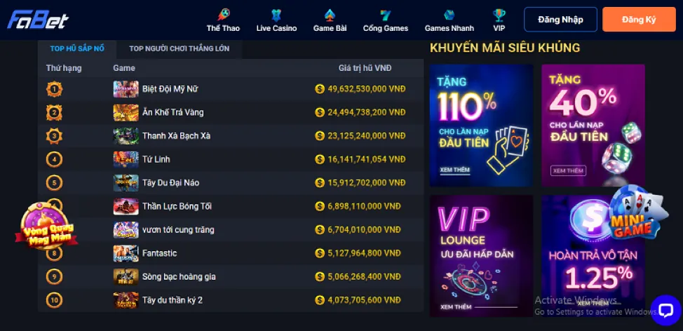 ebet VIP Đồng
